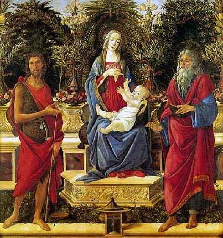 virgen con el nino entre san juan bautista y san juan evangelista (retablo de san bardi) hacia 1484.jpg